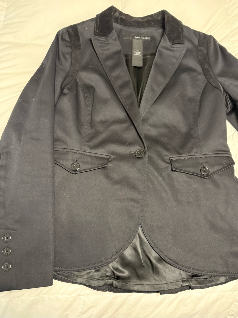 Calvin Klein Jeans Black Women's Tailored Blazer